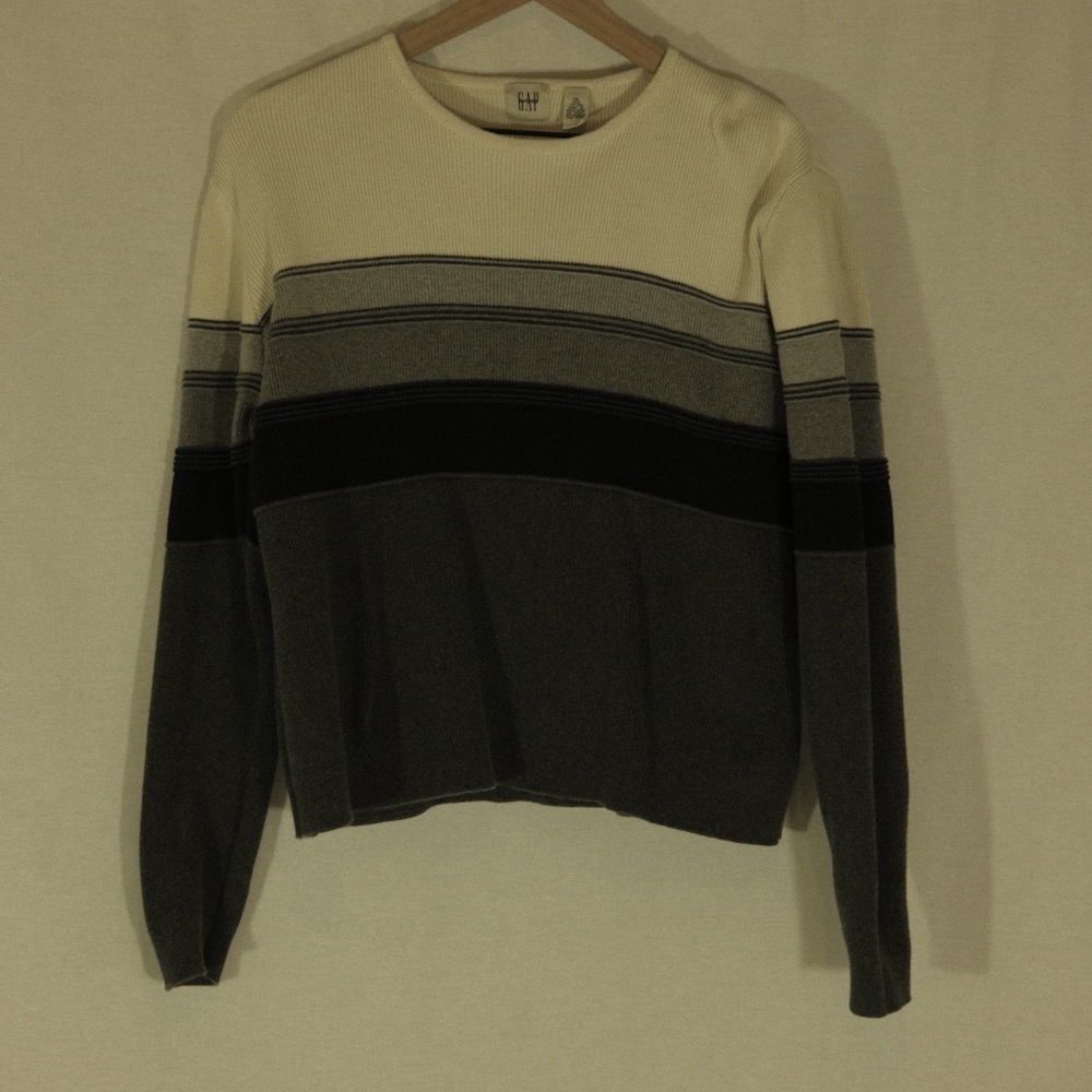 vintage gap striped knit sweater